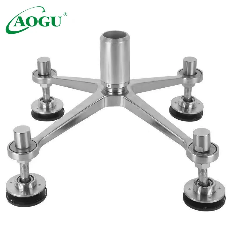 High Quality Countersunk Routel Stainless Steel Glass Spider Holder Fitting