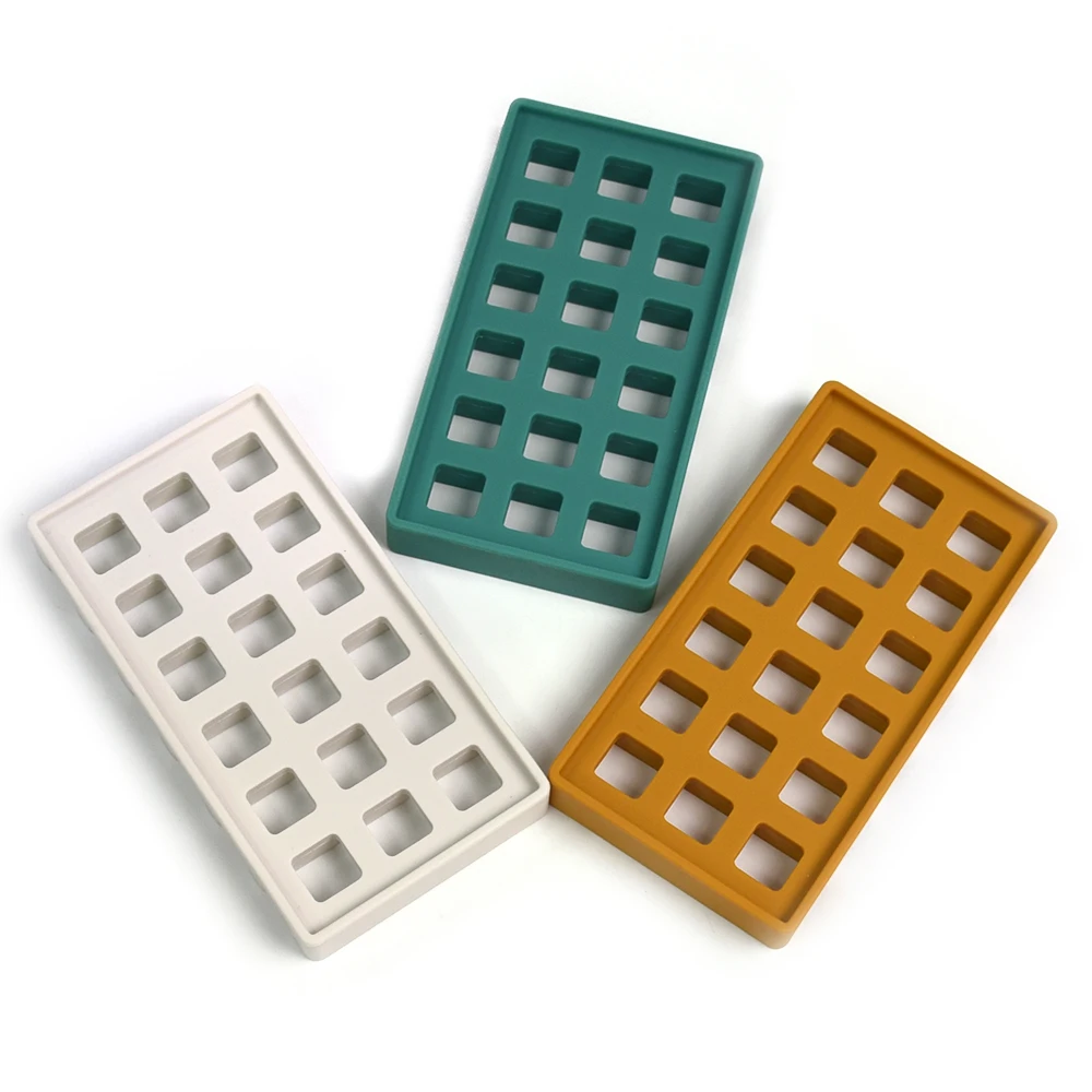 Wolife Original Design Easy Clean Thickened Soap Dish For Shower Self Draining Silicone Soap Dish Tray Bathroom Bathtub