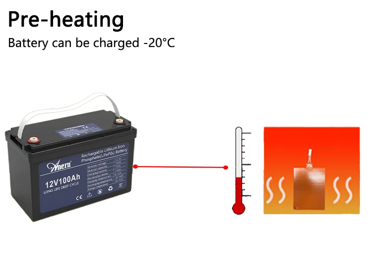 Anern high capacity lithium battery 200 amp lifepo4 lithium battery 12 volt