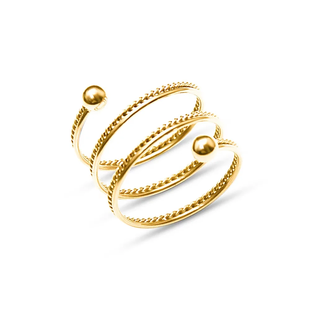 Gold Engagement Ring Fashion Wedding Ring for Girl Latest Simple Design Women Jewelry Minimalist Lover Finger Fine Ring
