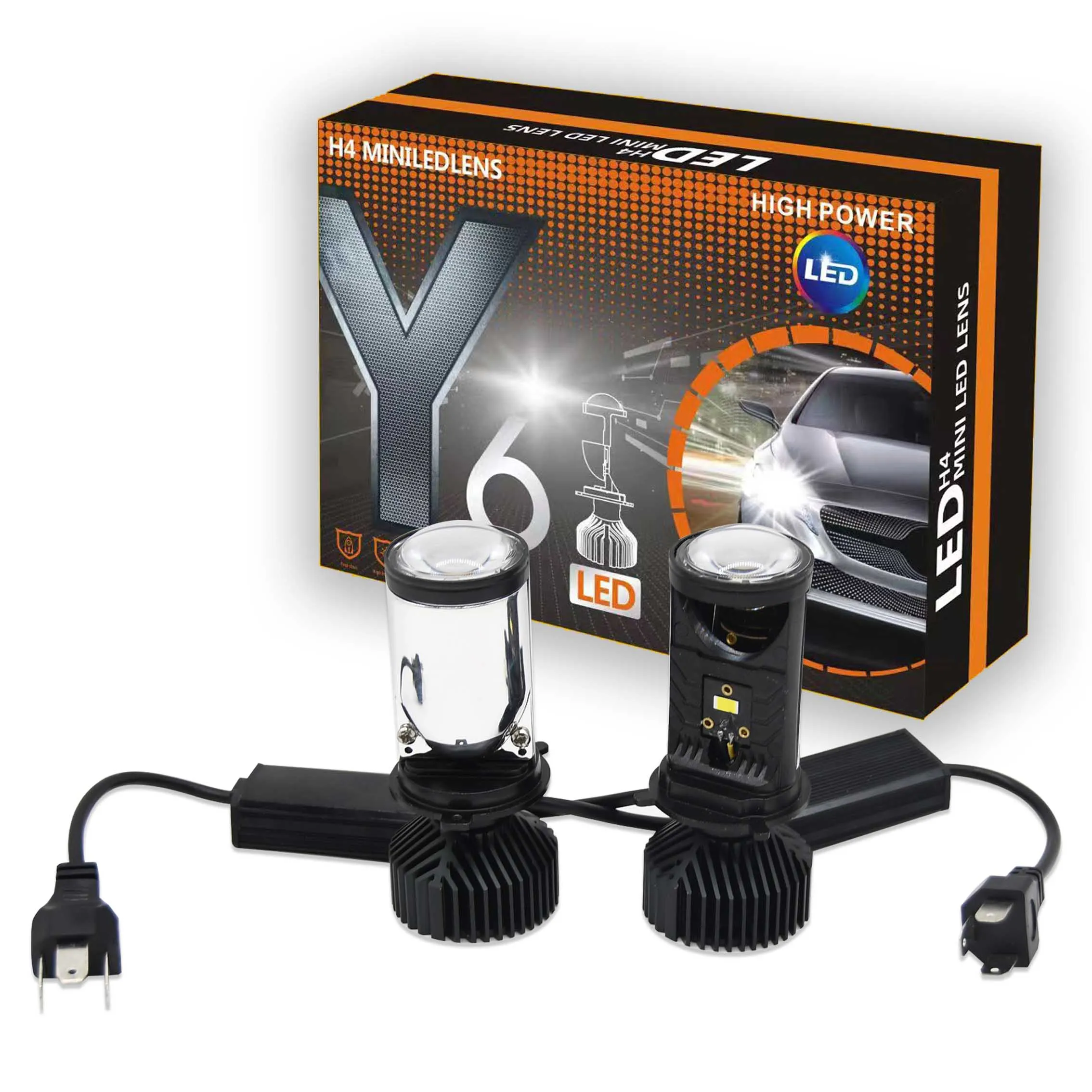 Ультратонкий светодиодный фонарь Y6 T9 H4, 65 Вт, 6000 К