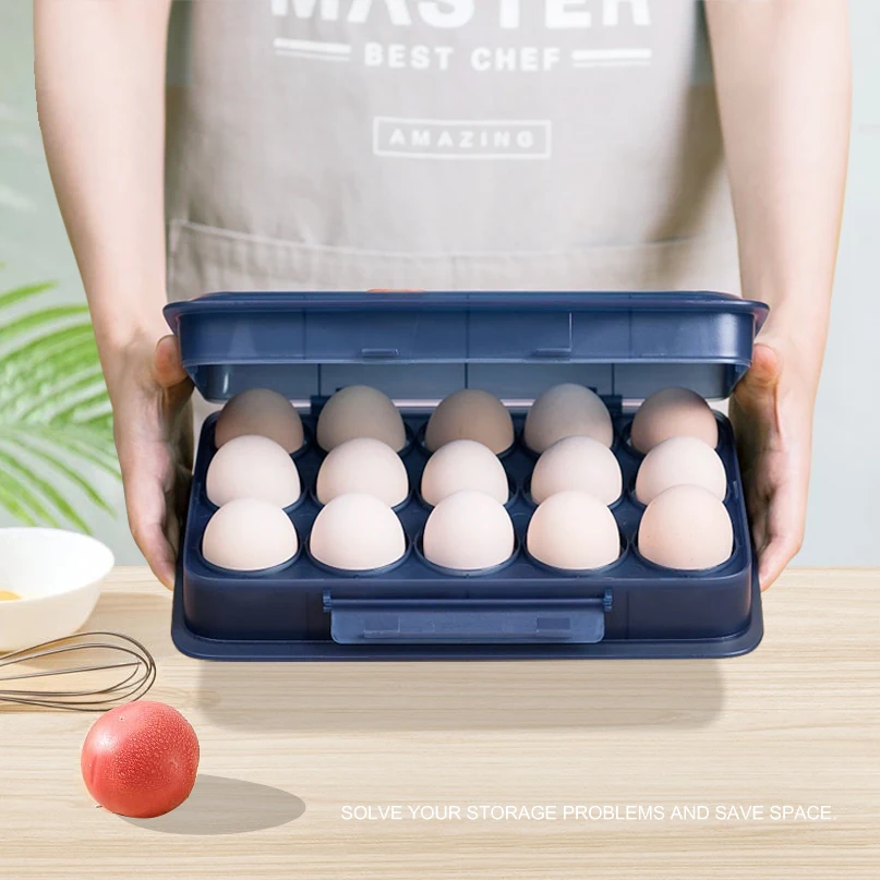 15 Refrigerator Fridge Organizer Drawer Type Date Reminder Egg Tray Cartons Storage Container Box