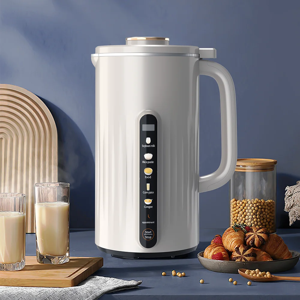 1000ML 3 in 1 stainless steel jar double layer smart anti scald electric soup blender soymilk amlond nut hot milk maker