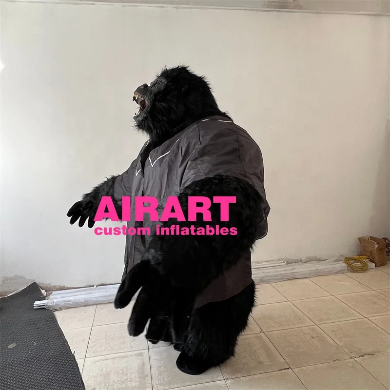 High Quality Inflatable Long Plush Gorilla Inflatable Gorilla Costume
