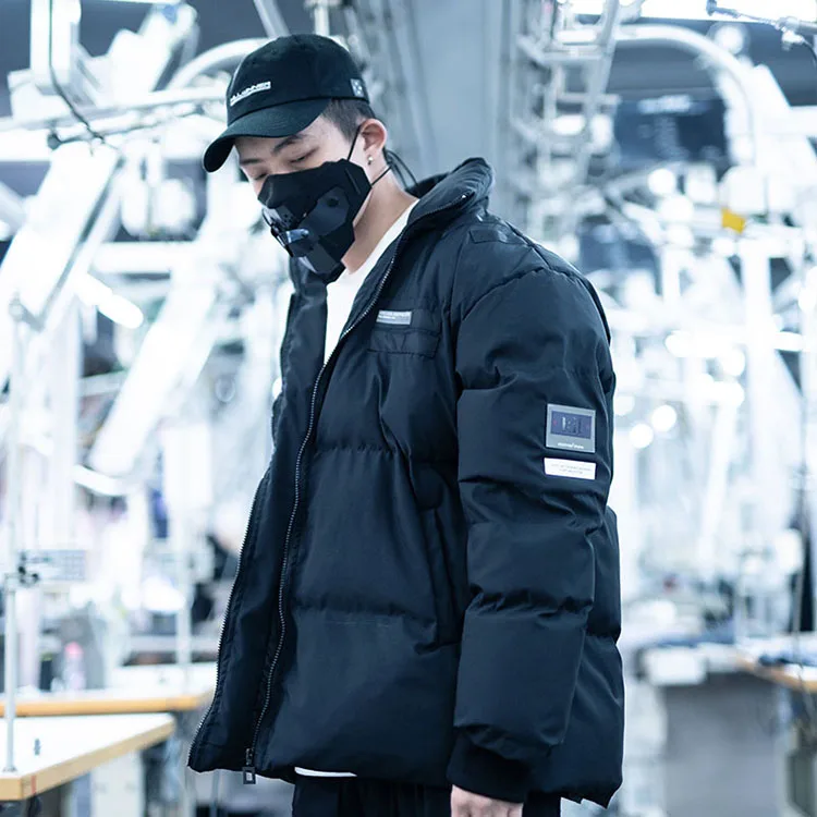 Wholesale Custom Women Snow Bomber Coat Outwear Winter Windbreaker Cargo Pockets Streetwear Warm Ski Puffer Jacket Men