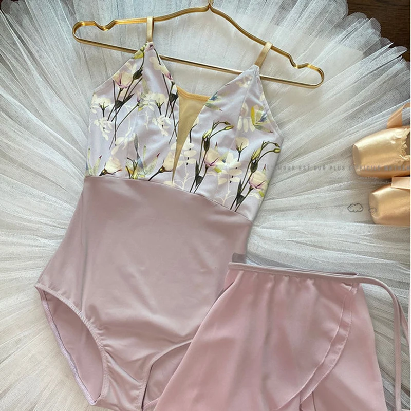 Natural breathable skin-friendly quick-drying suspenders leotards ballet leotard with chest pads