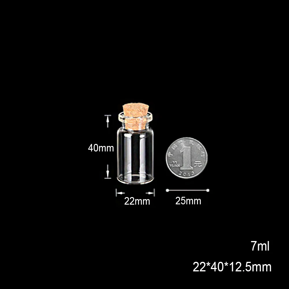 Оптовая продажа, косметическая пустая стеклянная флакон 4 мл, 5 мл, 6 мл, 7 мл, 8 мл, 10 мл с Пробковой Крышкой
