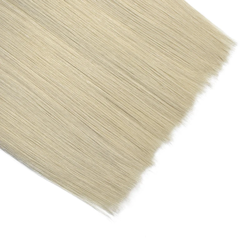 HaiYi Salon Professional Double Drawn Human Extension Hand Tied Virgin Remy European Handtied Weft Hair