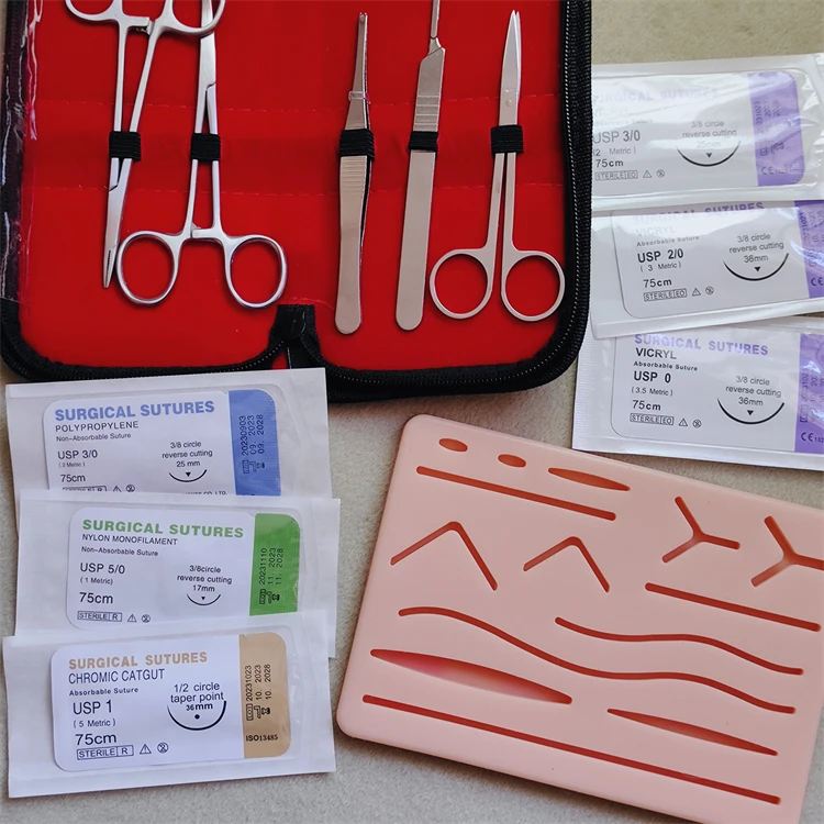 Disposable Absorbable 75cm Pga Thread Chromic Plain Catgut Medical Vcryl Surgical Sutures