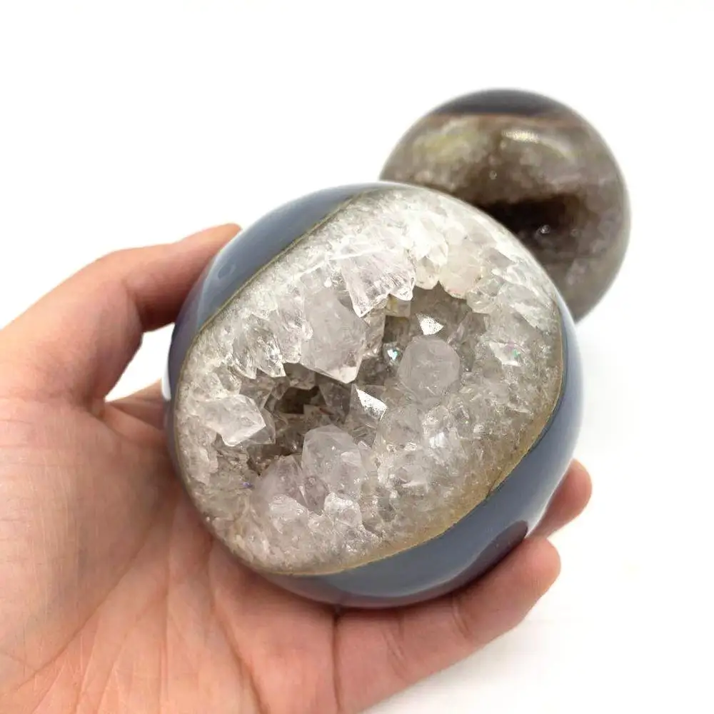 Best Selling High Quality Natural Agate Geode Sphere Crystal Ball