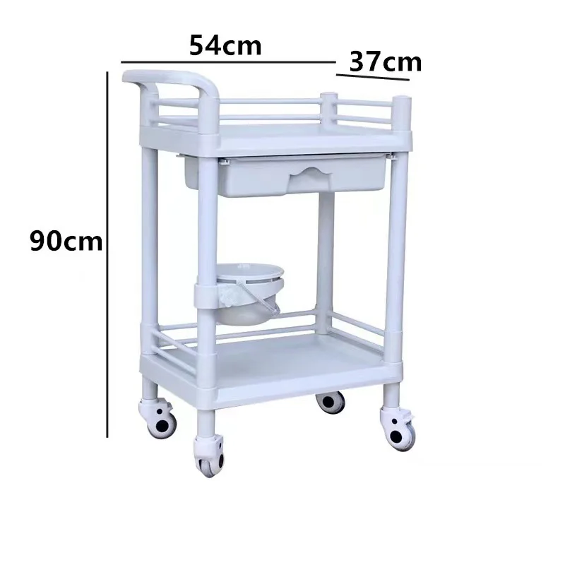 hot selling ABS Multi specification mute wheel hospital medicine delivery rescue vehicle Plastic Trolley