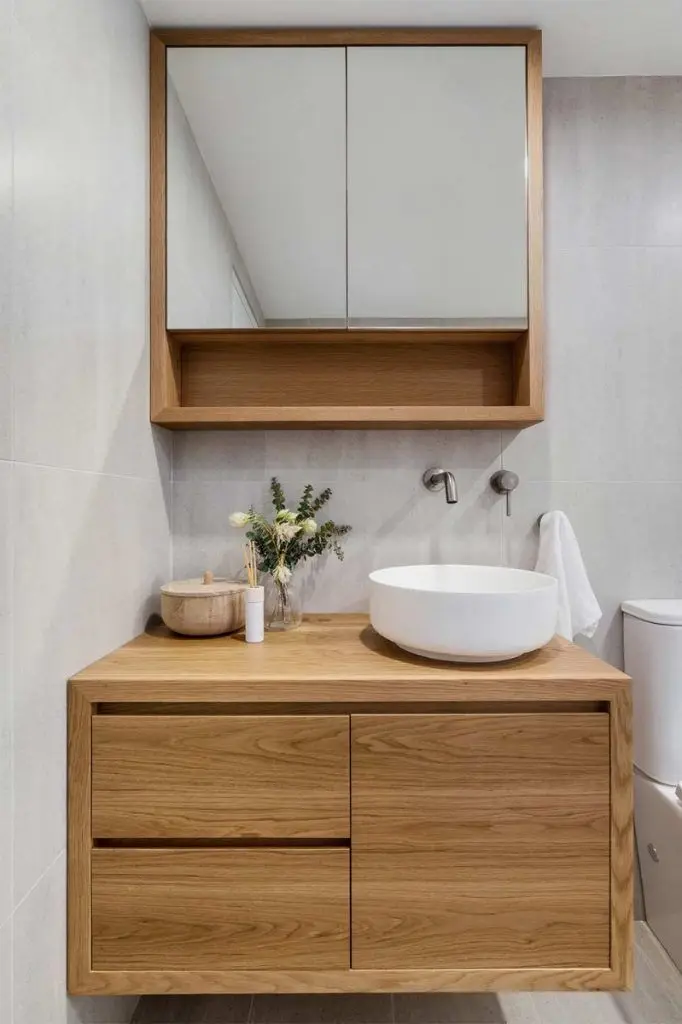 CBMmart Wood Vanities Wash basin Bathroom Cabinet Modern Manufacturer Direct Sale Hotel Wall Mounted Floating Bath Cabinet
