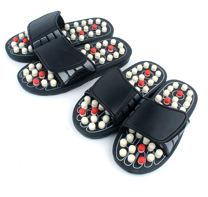 Acupoint Massage Slippers Sandal For Men Women Feet Chinese Acupressure Therapy Medical Rotating Foot Massager Shoes Unisex