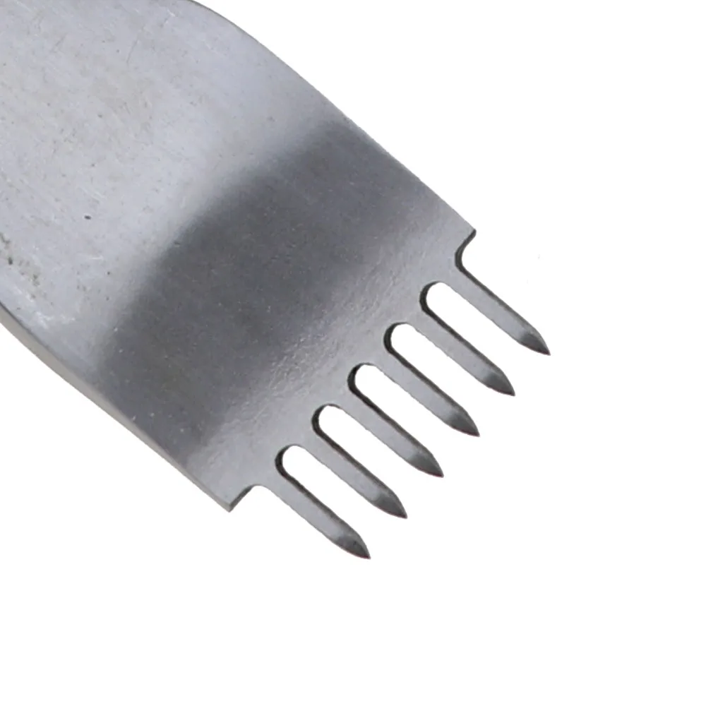 4mm 1/2/4/6 Prong Lacing Stitching Punch Craft Kits Chisel Set Leather Craft Tool Hole Punches