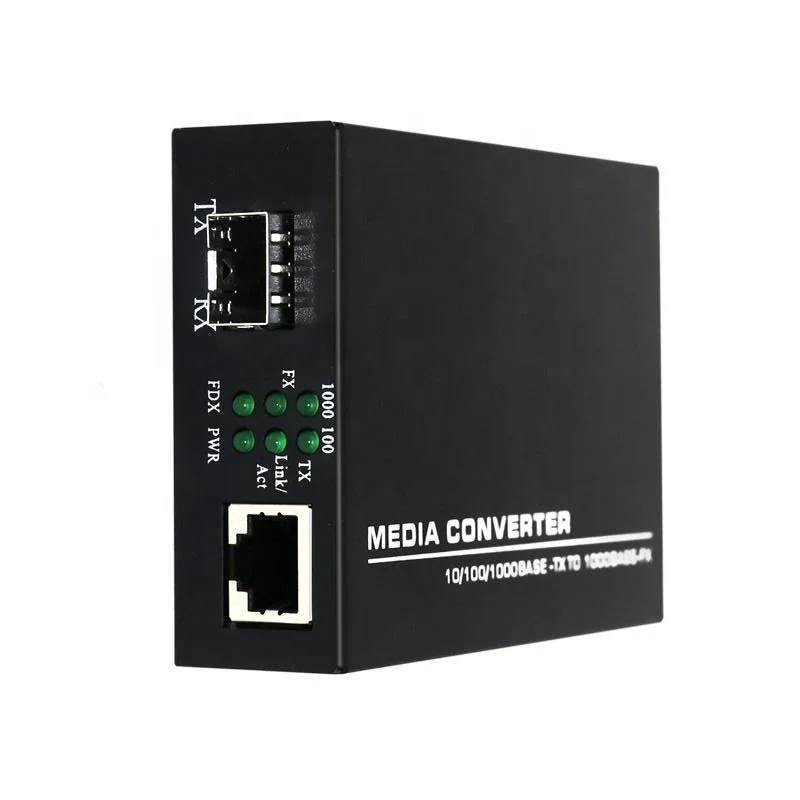 Gigabit SFP Media converter 10/100/1000Base-Tx To 1000Base-Fx Bridging Fiber Converter sfp transceiver