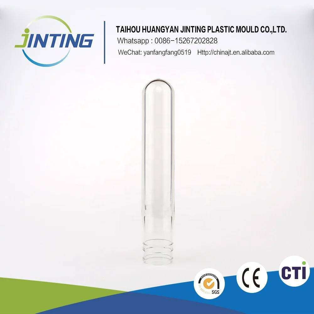 Manufacturer  transparent snap neck plastic water PET bottle or preform