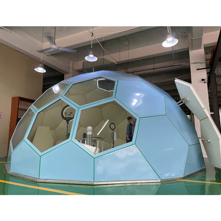 Hotel Glamping Outdoor Кемпинг Мероприятие 6 м Igloo купол дом палатка водонепроницаемый ПВХ и оцинкованный стальной геодезический купол для продажи