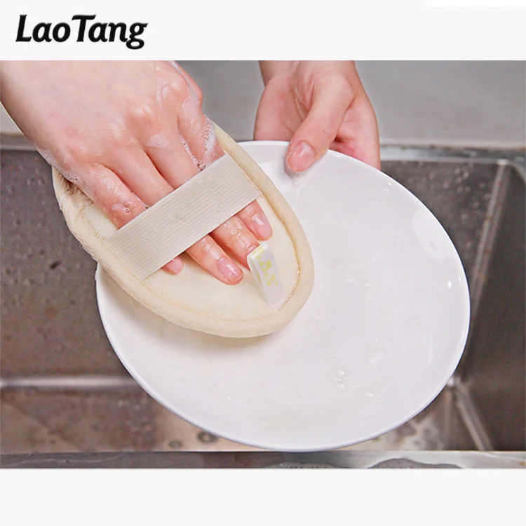 Customized Natural Biodegradable Loofah Shower Bath Sponge Kitchen Cleaning Exfoliating Luffa Pads Moroccan Loofah