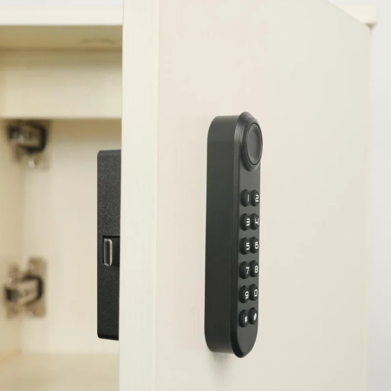 Qidots Smart Cabinet Lock Code Digital Number Furniture Biometric Keyless Smart Lock Digital Drawer Passwork Cabinet Door Lock
