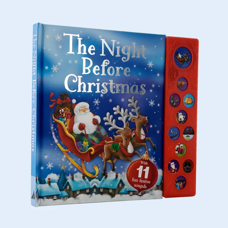 2024 New custom High Quality Customized Printing Children Button Sound Book  Educational Toy Book