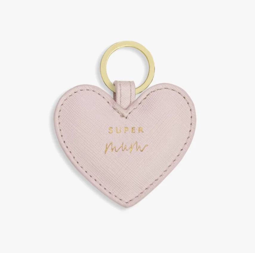 Factory wholesale custom logo designer heart keychain ring genuine leather pink keychain for cars