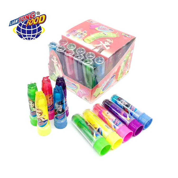 Wholesale Fruity Crazy Lipstick Liquid Candy Toy Candy With Jam