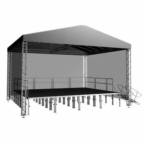 Outdoor and Indoor Concert Stage for Aluminum Round Roof Truss System