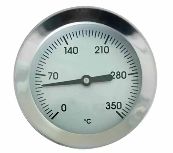 Bimetal oven thermometer with probe and nut