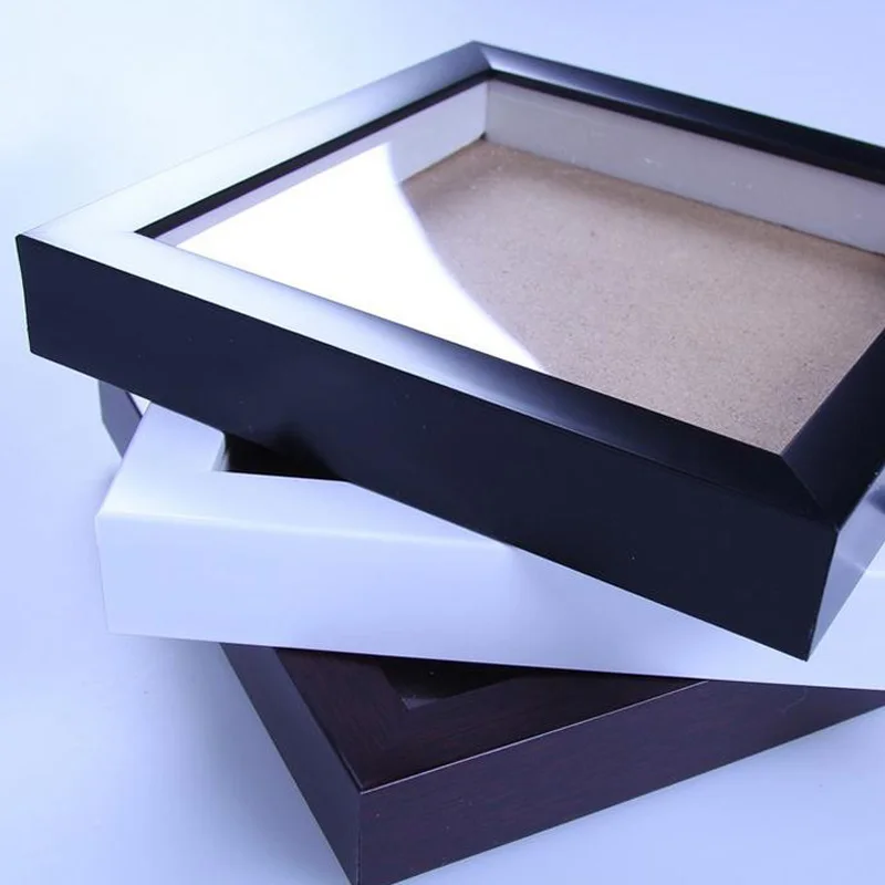 
High quality custom size 6x8 8x10 10X10 10x12 12x12 picture photo frame 3D Wood Shadow Box Frames Wholesale 