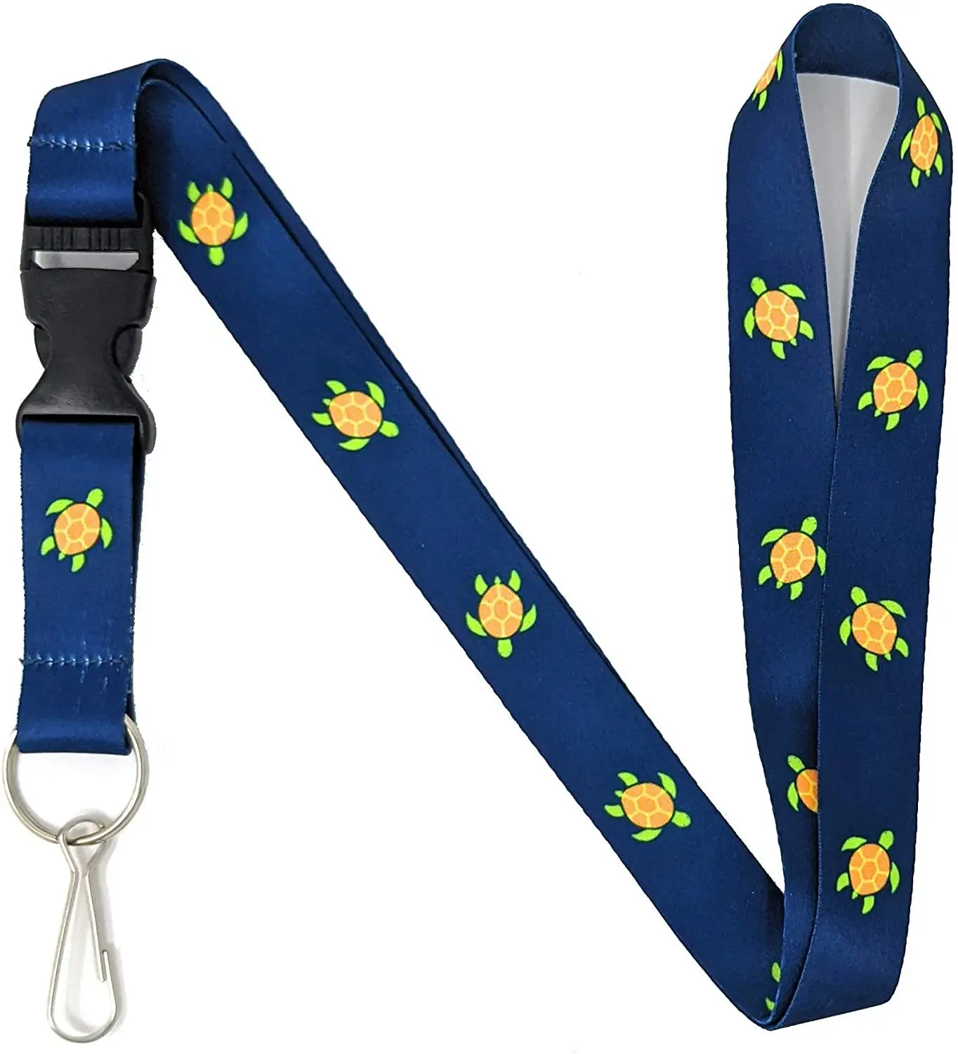 Видео игры и аксессуары милый черепаха ремешок брелок и ID держатель со съемной пряжкой для ключей значок | Прочный синий полий
