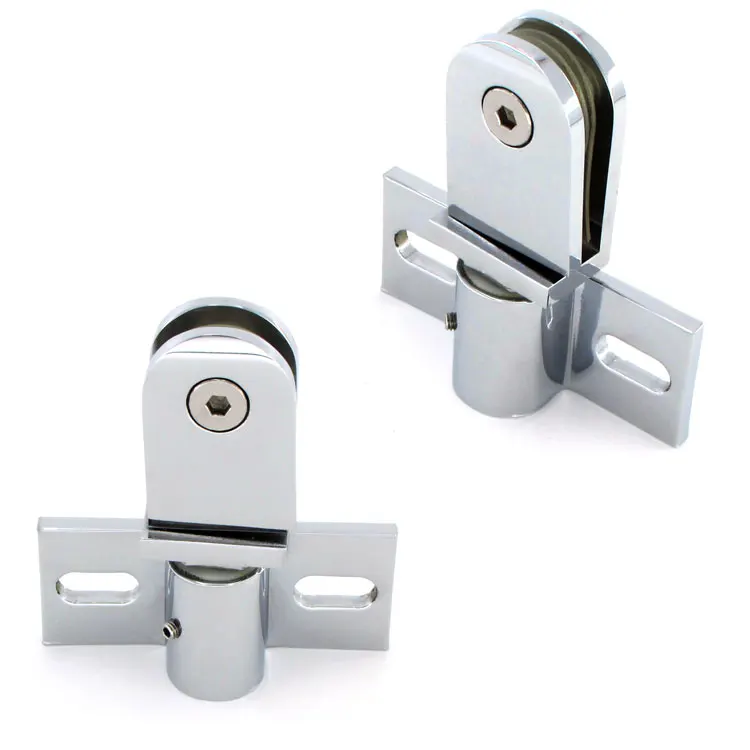 Heavy Duty Wall Mount Bathroom Shower Screen Hardware  Clip Glass Clamp