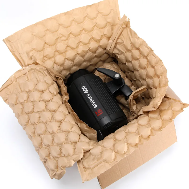 Biodegradable E-Commerce Protection Kraft Paper Air Bubble Film Inflatable Cushion Packing Paper Air Bubble Paper