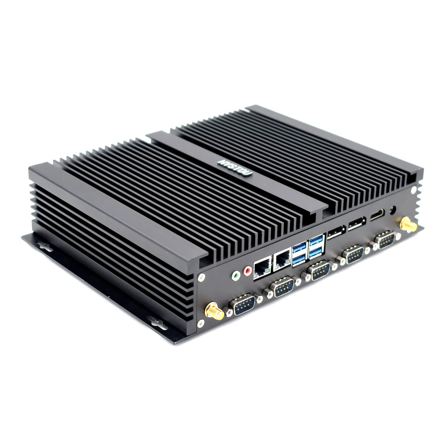 Мини-ПК HYSTOU 2 Lan I7 8550u безвентиляторный 12v корпус промышленного компьютера i7 безвентиляторный ящик I5-8250U