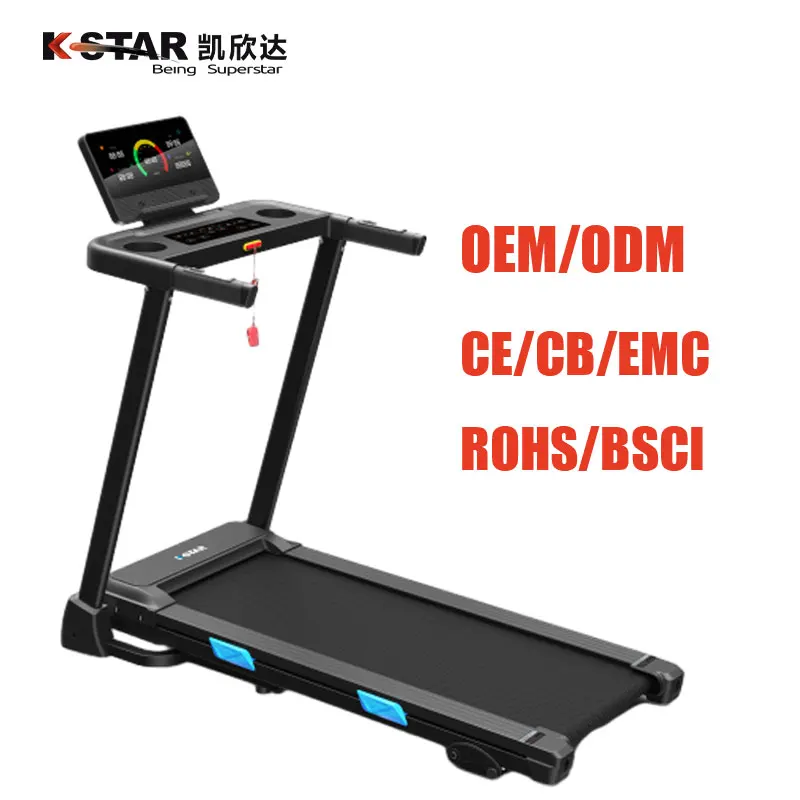 Manufacture Free Spare Parts Sport Equipment Running Machine Home Use 3 Level Incline Treadmill