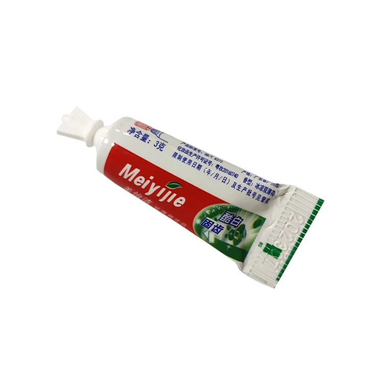 Зубная паста серии 3g/6g для гостиниц и путешествий