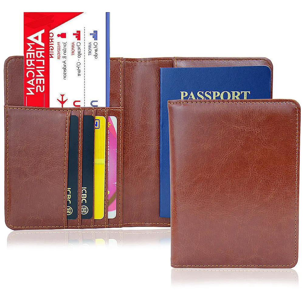 Wholesale  trending products 2022 new arrivals Travel Document Organizer Wallet Pu Leather Case Holder Blank Passport Cover