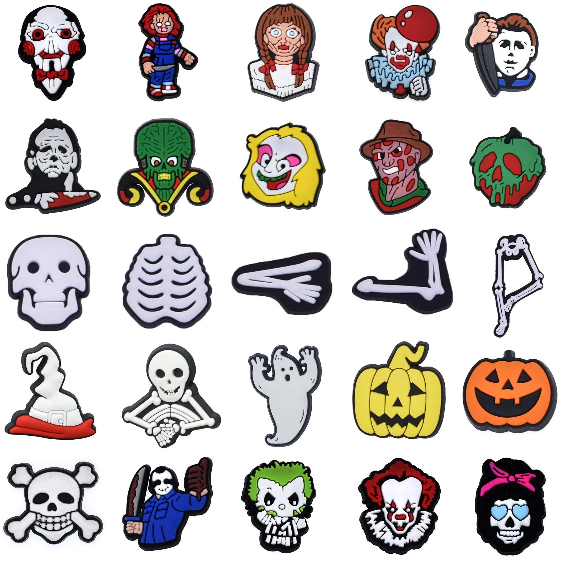 Factory Direct Pumpkins Children Gifts Horror Series Shoe Accessories Wholesale New Halloween Shoe Accessories For Party