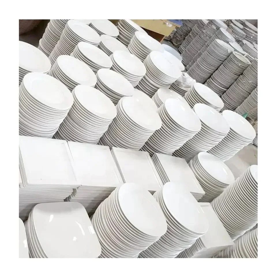 wholesale restaurant plate 6/7/8/10 inch dinner dessert disk custom my logo design white round ceramic plates