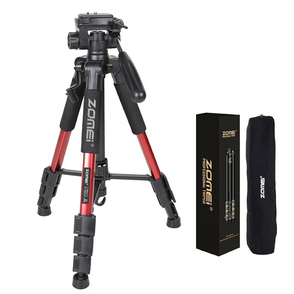 Professional Camera Tripod Q111 Aluminum DSLR Shooting Tripod Foldable Tripod Para Camara