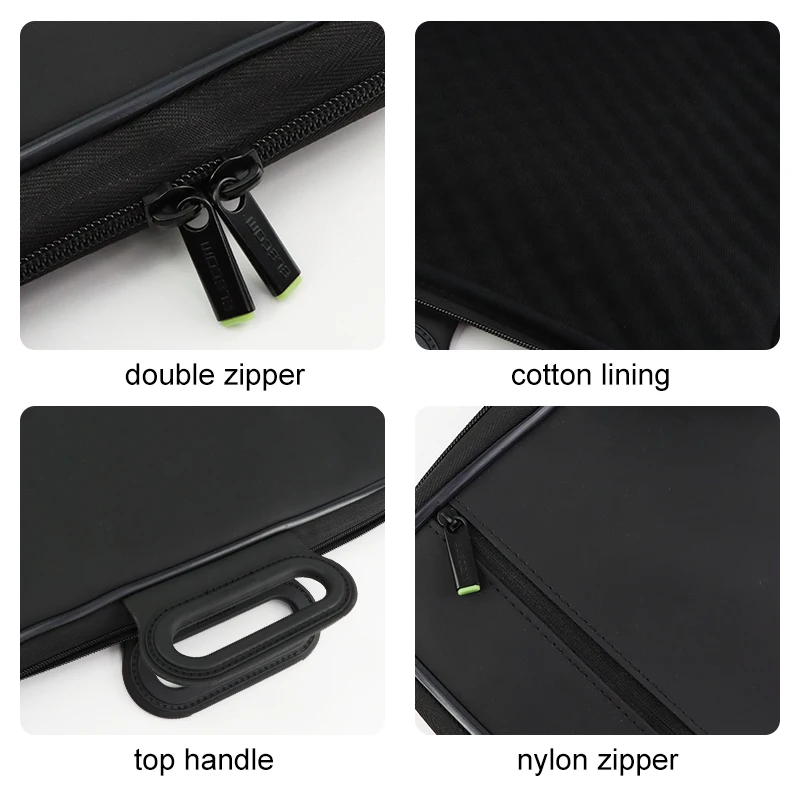 Manufacturer High Quality Waterproof Custom Logo Men Black Business Briefcase Laptop Tote Bag