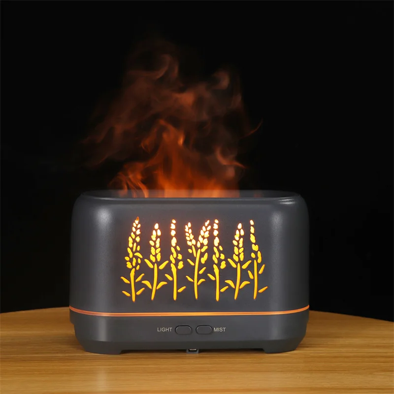 3d flame electric air humidifier essential aroma oil diffuser humidifier flame ultrasonic aroma diffuser