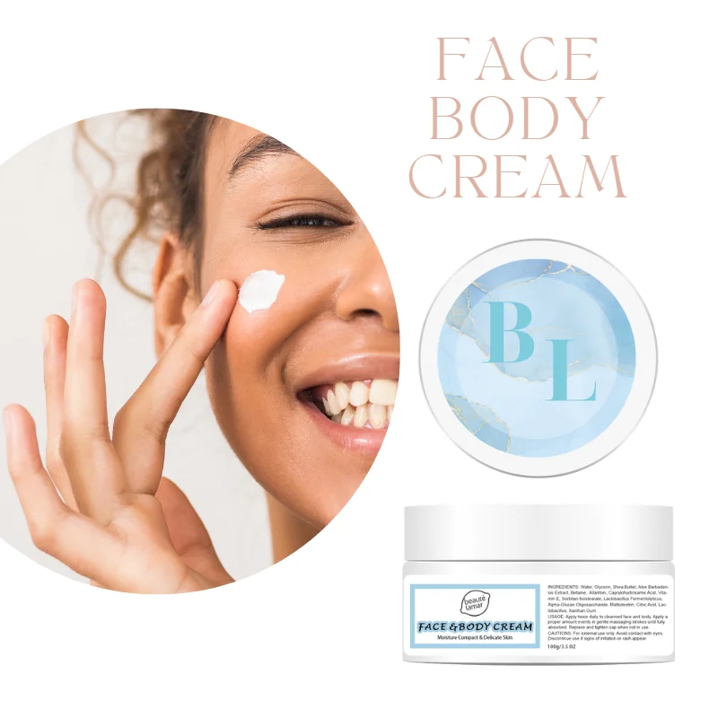 Private label egg yolk face cream jar luxury gold vitamin E centella asiatica face cream