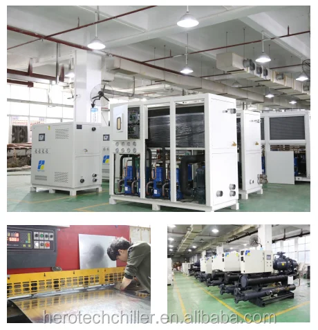 60hp 60TON high efficiency cooling system scroll water chiller unit