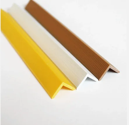 Edge Banding L Shape Plastic wall angle protector profile plastic 90 degree plastic pvc rigid angle cover pvc guards corner trim