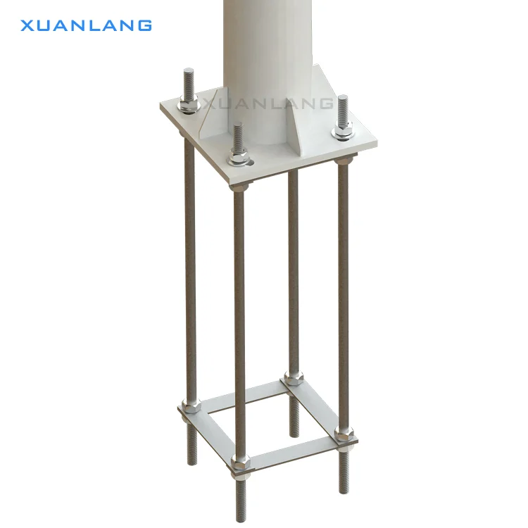 XLZM  Galvanized Steel 3 M Hot dip galvanized cctv pole