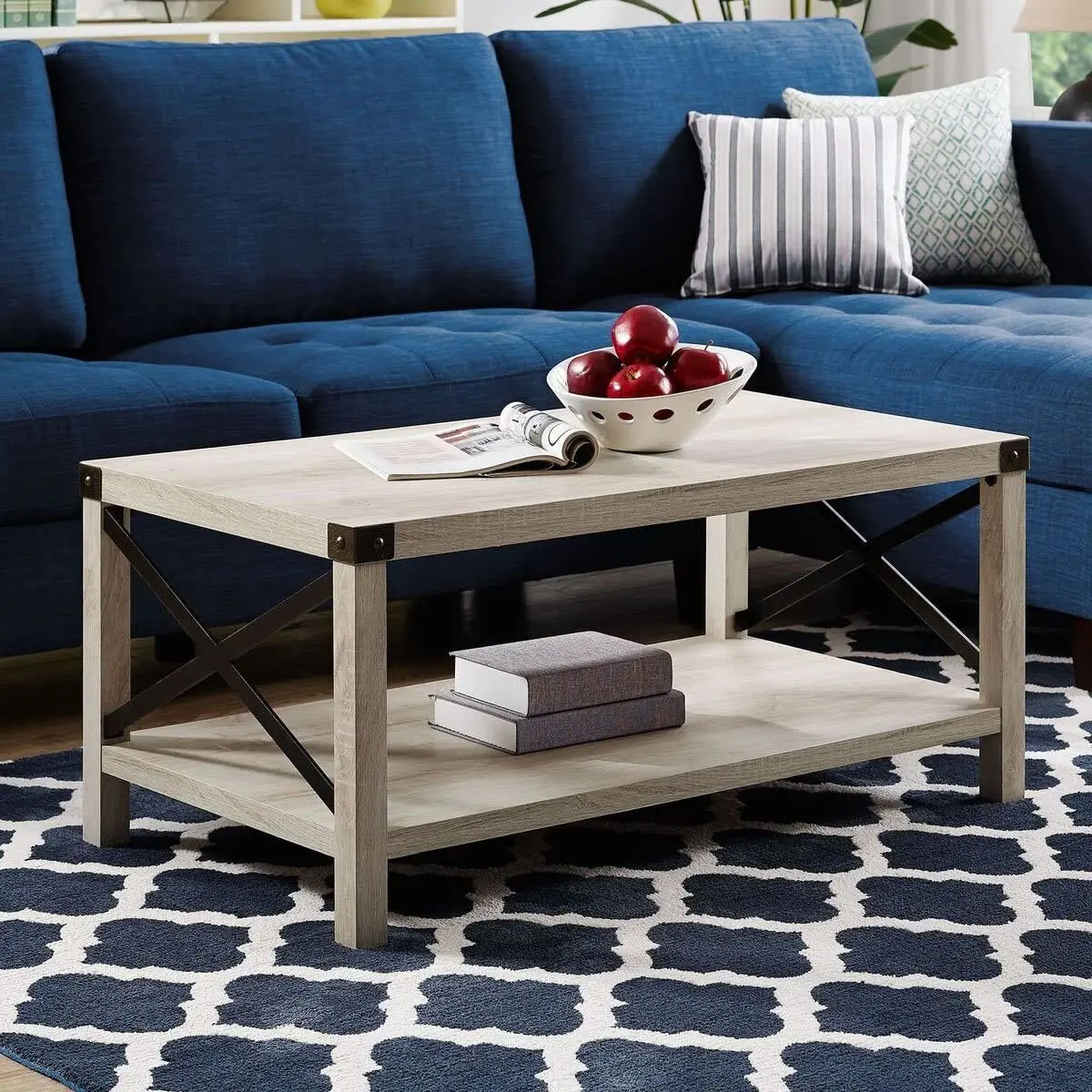 Modern Design With Storage Shelf Living Room Coffee Table