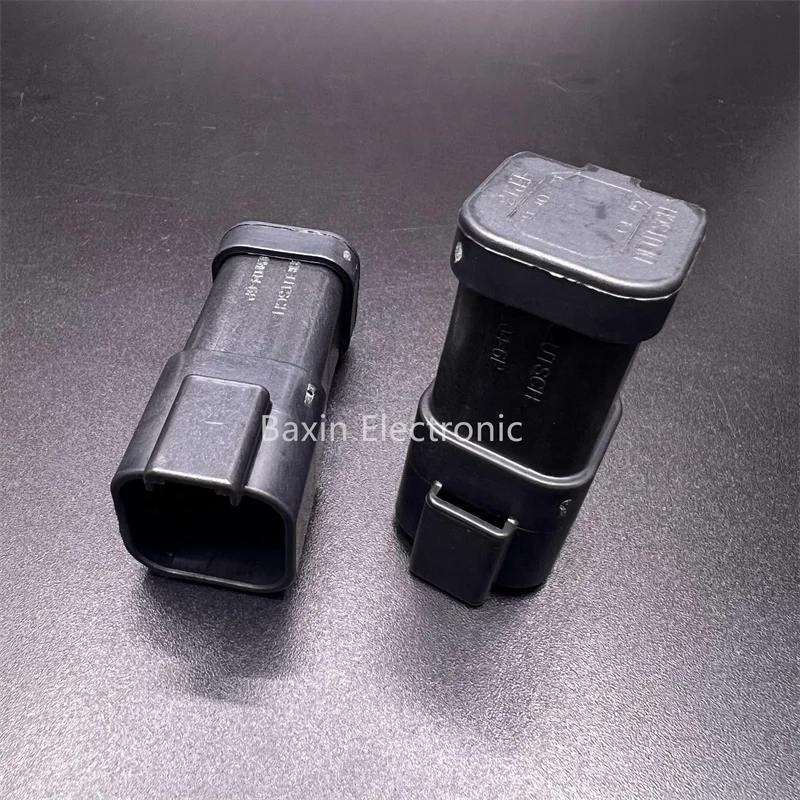 DT04-6P-EP13 deutsch Auto Connector 6PIN with pins assembled REC 6P  BLK BUSBAR 1X6 NICKEL