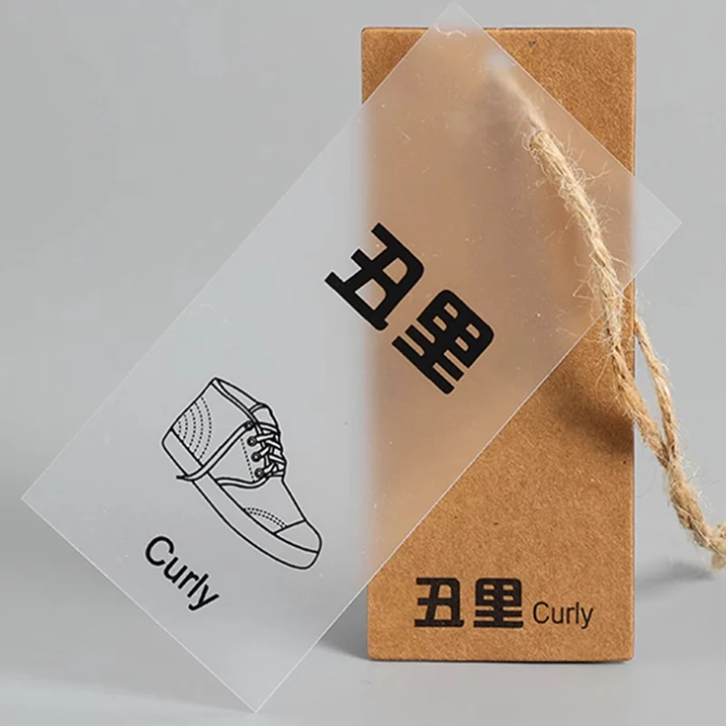 Custom Luxury Paper PVC Plastic Garment Tags Price T Shirt Swimwear Label Hang Tags Clothing Hangtags With Your Brand Name