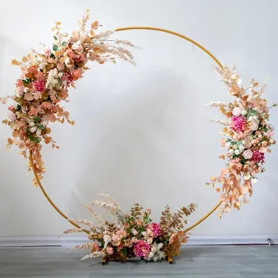 Circular Stand Decoration Backdrop Kit Balloon Circle Metal Wedding Arch for Balls