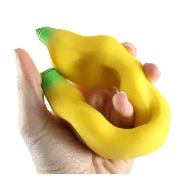 Squishy Sand-Filled Banana Moldable Sensory Stress Squeeze Fidget Toy ADHD Special Needs Soothing